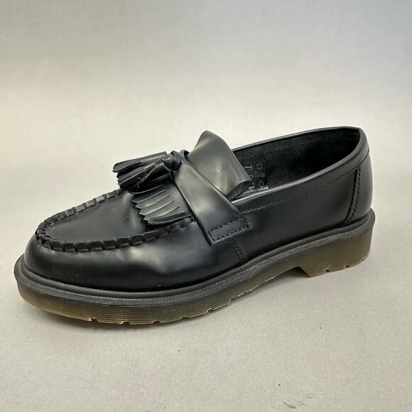Dr Martens Adrian Black Polished Smooth Leather Tassel Loafers Women's US Size 8 - Picture 16 of 16
